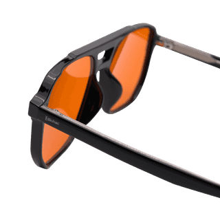 duże czarne okulary blokujące światło niebieskie Biohac Concrete