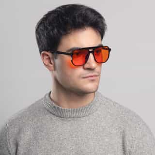 antyniebieskie okulary concrete na noc z czerwonym filtrem coralguard do lepszego snu