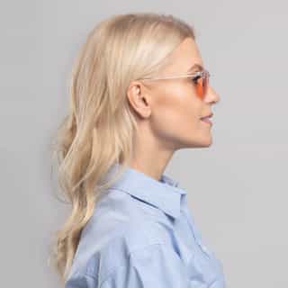 Okulary Transparent kobiece antyniebieskie okulary transparent z pomarańczowymi szkłami coralguard pomagające zasnąć podczas pełni