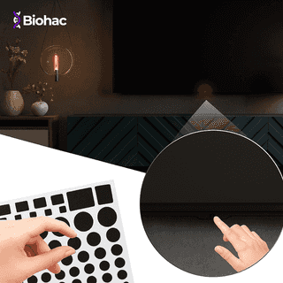 Naklejki blokujące światło - LEDim - 6 szt. naklejka na diodę LED w telewizorze biohac