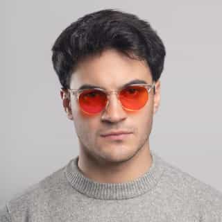 Okulary Transparent męskie antyblue okulary transparent do użytku przed snem z filtrami coralguard