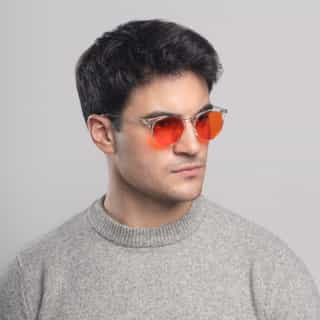 Okulary Transparent okulary z filtrem światła niebieskiego transparent biohac do noszenia przed snem wspomagające lepszy wypoczynek