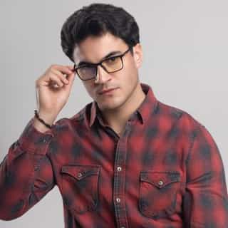 Okulary Smart Clips - na dzień męskie okulary smart clips biohac z filtrem do pracy przy laptopie w dzień